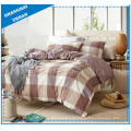 Grid Design 3 Piece Duvet Bed Linen